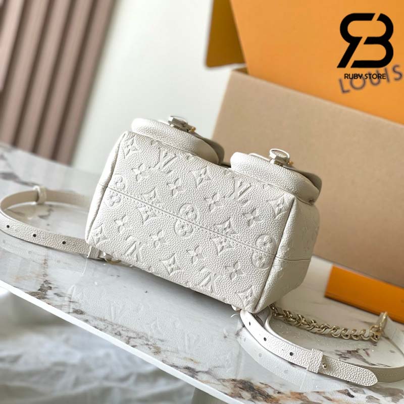 Ba Lô LV Backup Backpack Monogram Empreinte Màu Kem 22CM Best Quality