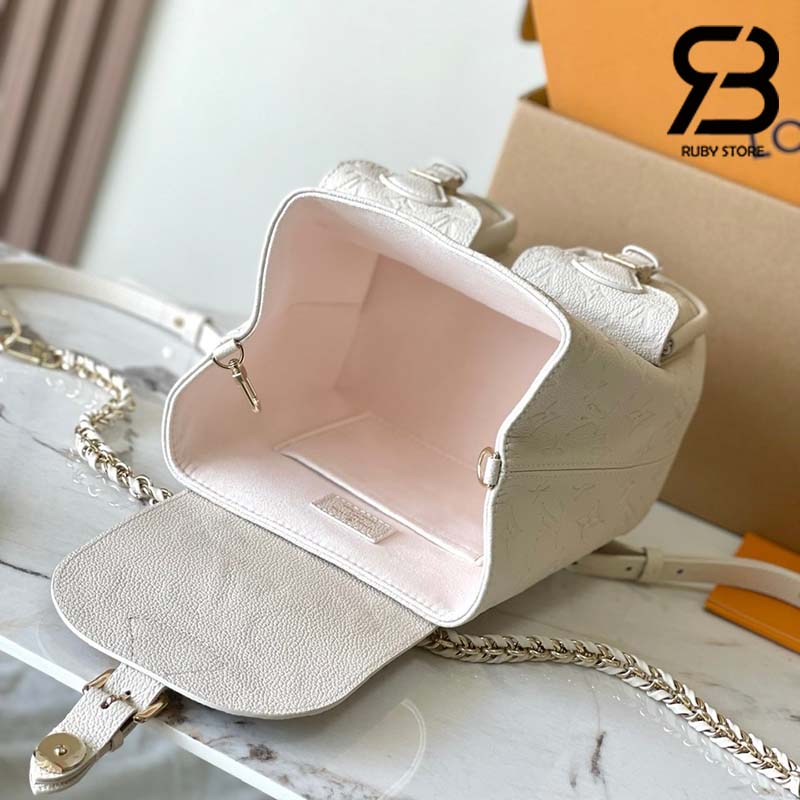 Ba Lô LV Backup Backpack Monogram Empreinte Màu Kem 22CM Best Quality
