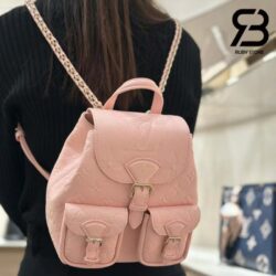 Ba Lô LV Backup Backpack Monogram Empreinte Màu Hồng Opale 22CM Best Quality