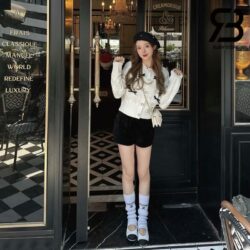 Giày Chanel 24C Ballerina Shoes Màu Trắng Da Cừu Best Quality
