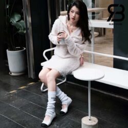 Giày Chanel 24C Ballerina Shoes Màu Trắng Da Cừu Best Quality