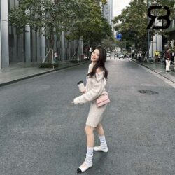 Giày Chanel 24C Ballerina Shoes Màu Trắng Da Cừu Best Quality