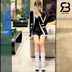 Giày Chanel 24C Ballerina Shoes Màu Trắng Da Cừu Best Quality