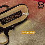 Giày Chanel 24C Slingback Màu Đen Gold CC Logo Best Quality