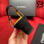 Giày Chanel 24C Slingback Màu Đen Gold CC Logo Best Quality