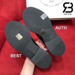 Giày Prada Chocolate Brushed Leather Loafers Màu Đen Best Quality