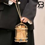 Túi Chanel 20 Metiers d’Art Collection Bird Cage Evening Bag Gold Best Quality