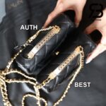 Túi Chanel 24SS Mini Flap Bag Top Handle Màu Đen Da Cừu GHW 19CM Best Quality