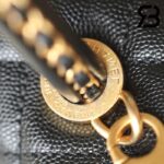 Túi Chanel Medium Coco Chain Top Handle Black Đen Da Caviar 29CM Best Quality