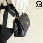 Túi Chanel Medium Coco Chain Top Handle Black Đen Da Caviar 29CM Best Quality