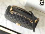 Túi Chanel Medium Coco Chain Top Handle Black Đen Da Caviar 29CM Best Quality