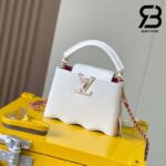 Túi LV Capucines Mini Wavy Base Màu Trắng Snow 22CM Best Quality