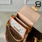 Túi LV Mini Dauphine Màu Beige Monogram Jacquard Best Quality