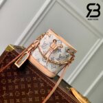 Túi LV Nano Noé Màu Trắng Monogram Jacquard 13CM Best Quality