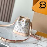 Túi LV Nano Noé Bag Màu Trắng Monogram Jacquard Multicolor 13CM Best Quality
