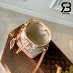 Túi LV Nano Noé Màu Trắng Monogram Jacquard 13CM Best Quality