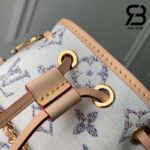 Túi LV Nano Noé Màu Trắng Monogram Jacquard 13CM Best Quality