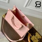 Túi LV OnTheGo PM Màu Hồng Opale Monogram Empreinte Best Quality