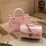 Túi LV Pochette Métis East West Màu Hồng Opale Monogram Empreinte 21CM Best Quality
