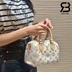 Túi LV Speedy Bandoulière 20 Màu Beige Monogram Jacquard Best Quality