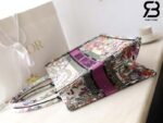 Túi Medium Dior Book Tote Ecru Multicolor 4 Saisons Été Soleil Embroidery 36CM Best Quality