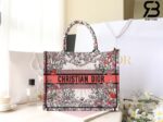 Túi Medium Dior Book Tote Ecru Multicolor 4 Saisons Printemps Soleil Embroidery 36CM Best Quality