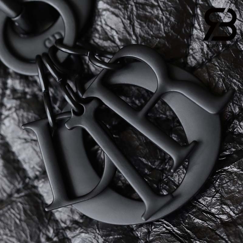Túi Medium Lady D-Sire Bag Màu Đen Macrocannage Crinkled Calfskin Best Quality