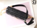 Túi Mini Dior Jolie Top Handle Bag Màu Đen Cannage Calfskin Best Quality