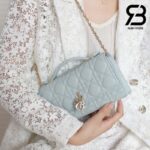 Túi Mini Miss Dior Bag Màu Xanh Placid Lamskin 21CM Best Quality