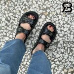 Dép Chanel 24S Dad Sandal Mule Black Lambskin Best Quality