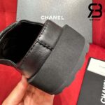 Giày Chanel 23C CC Turn Lock Mule Clog Slipper Black Lambskin Best Quality