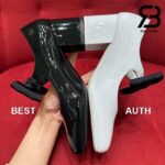 Giày Chanel 24C Mary Janes With Ribbon Black Patent Calfskin Best Quality