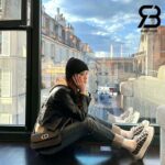 Giày Walk'n'Dior Platform Sneaker Deep Blue Oblique Embroidered Cotton Best Quality