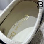 Giày Walk'n'Dior Platform Sneaker Deep Blue Oblique Embroidered Cotton Best Quality