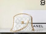 Túi Chanel 24S Mini Flap Bag With Top Handle Màu Trắng Caviar 18CM Best Quality
