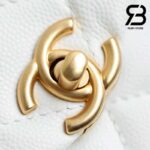Túi Chanel 24S Mini Flap Bag With Top Handle Màu Trắng Caviar 18CM Best Quality