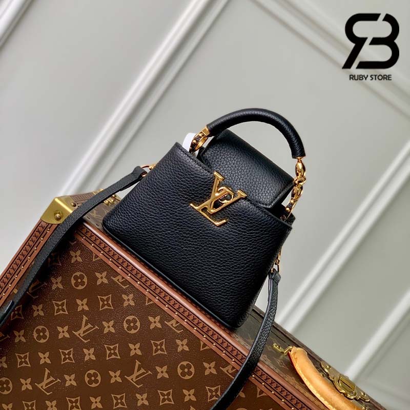 Túi LV Capucines Mini Jewelily Màu Đen 21CM Best Quality