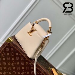 Túi LV Capucines Mini Jewelily Màu Trắng Quarzt 21CM Best Quality