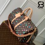Túi LV Keepall Bandoulière 50 Chocolate Monogram Craggy Best Quality