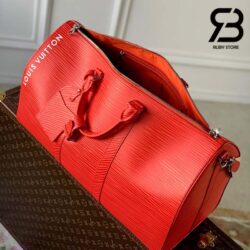 Túi LV Keepall Bandoulière 50 Màu Đỏ EPI Best Quality