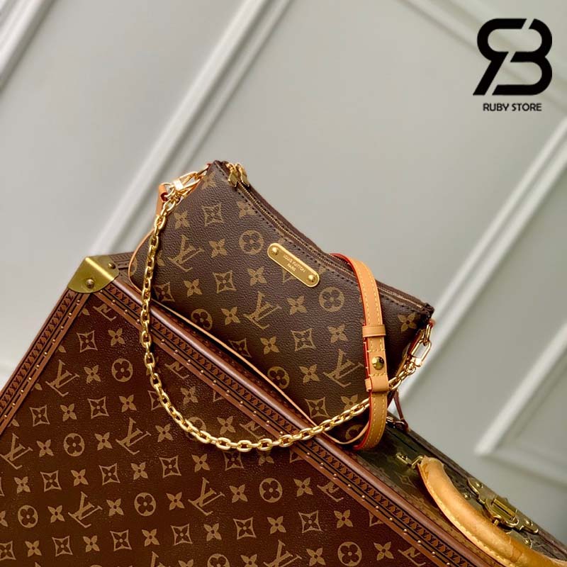 Túi LV Liv Pochette Monogram Màu Nâu 23CM Best Quality