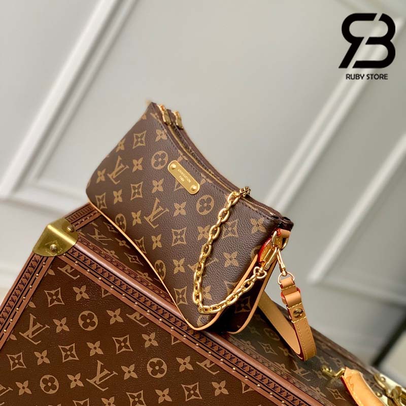 Túi LV Liv Pochette Monogram Màu Nâu 23CM Best Quality