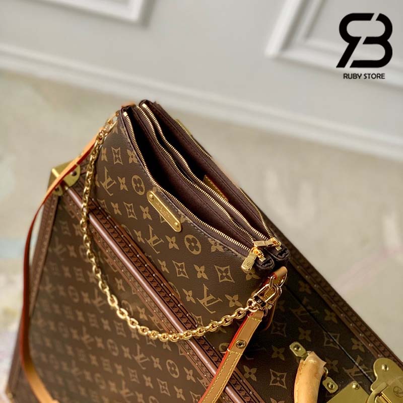 Túi LV Liv Pochette Monogram Màu Nâu 23CM Best Quality