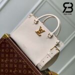 Túi LV Lock & Go Màu Trắng Quartz Calfskin 24CM Best Quality