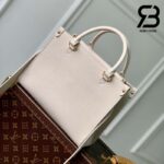 Túi LV Lock & Go Màu Trắng Quartz Calfskin 24CM Best Quality