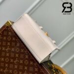 Túi LV Lock & Go Màu Trắng Quartz Calfskin 24CM Best Quality