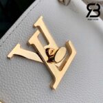 Túi LV Lock & Go Màu Trắng Quartz Calfskin 24CM Best Quality