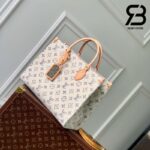 Túi LV Onthego MM Màu Trắng Monogram Jacquard Best Quality