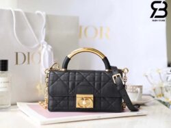Túi Mini Dior Ange Bag Màu Đen Macrocannage Calfskin 20CM Best Quality