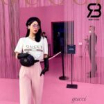 Áo Thun Oversize Washed T-Shirt Gucci Logo Màu Trắng Best Quality